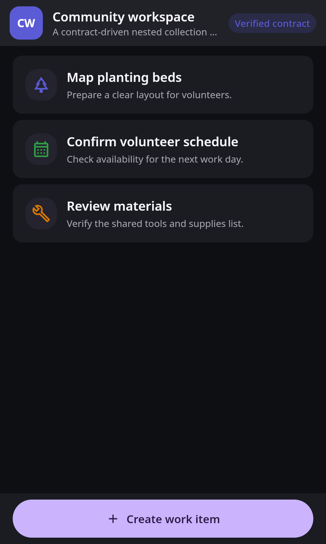 Dynamic apps Nested collection actions: Synthetic visual QA