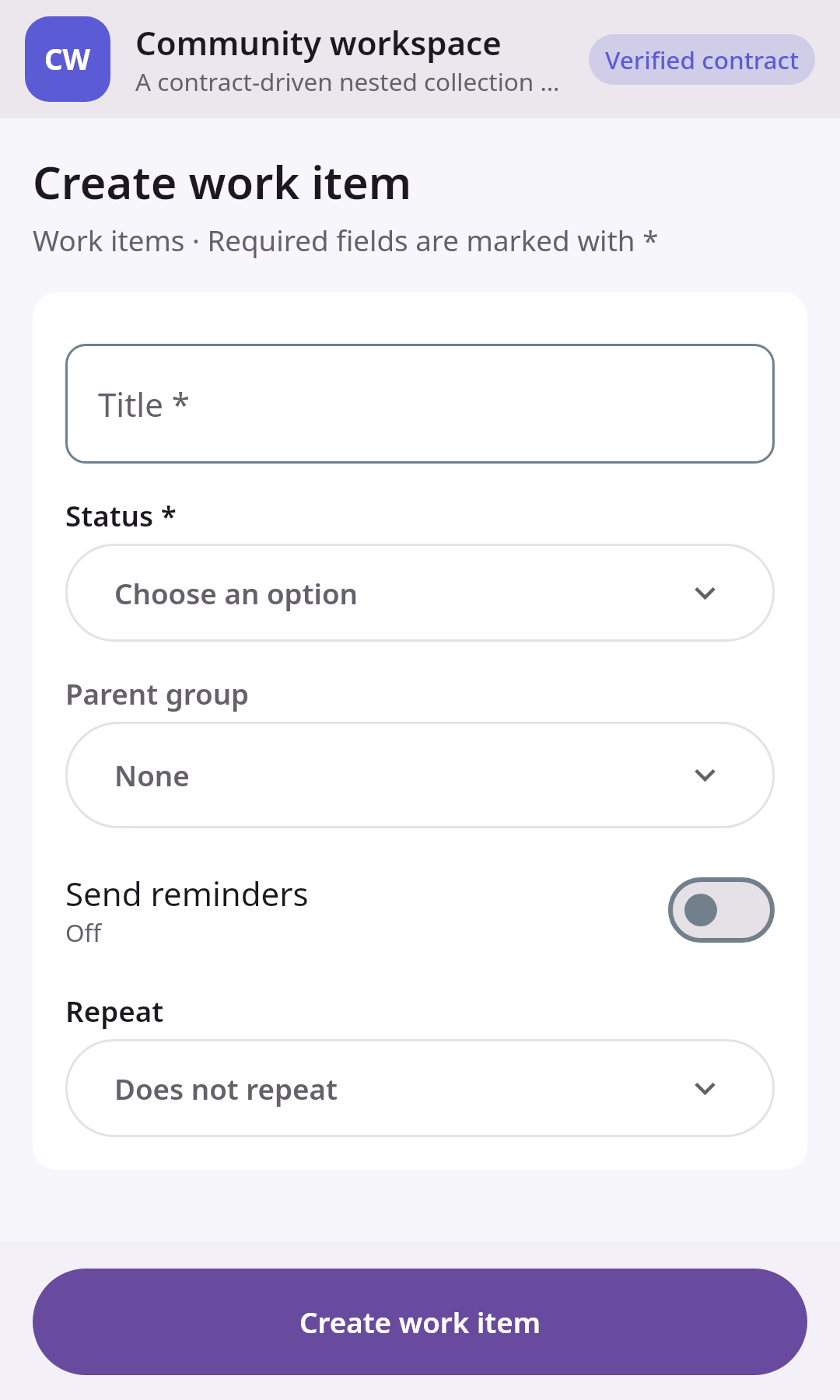 Dynamic apps Nested collection and semantic form: Synthetic visual QA